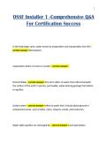 OSSF Installer 1 -Comprehensive Q&A For Certification Success