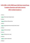 CON 3990 &sol; CON 3990 Exam FAR Parts Actual Exam 2026 &sol; 2027 Questions with Verified Answers Grade A&plus; Guarantee