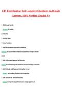 CPI Certification Test Actual 2026 &sol; 2027 Questions with Verified Answers Grade A&plus; Guarantee