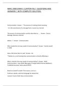 MMC 2000 EXAM 1 CLAYTON FSU &vert; QUESTIONS AND ANSWERS &vert; WITH COMPLETE SOLUTION&period;