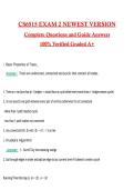 CS6515 Exam 2 Actual 2026 &sol; 2027 Questions with Verified Answers Grade A&plus; Guarantee