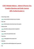 CSET Multiple Subjects Practice Test Subtest II Actual 2026 &sol; 2027 Questions with Verified Answers Grade A&plus; Guarantee
