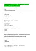 Nursing 3000 Acute Care Final Exam and All Actual Answers 