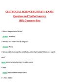 CSET SOCIAL SCIENCE SUBTEST 1 EXAM 2026 PRACTICE QUESTIONS AND 100&percnt; VERIFIED ANSWERS LATEST VERSION &lpar;PASS GUARANTEE&rpar;