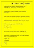 MCCQE1 EXAM QUESTIONS AND ANSWERS 2026