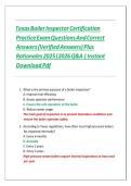 Texas Boiler Inspector Certification Exam 2026&colon; 100 Practice Questions & Answers &mdash; TDLR & ASME Study Guide to Pass Your State Licensing Test with Confidence