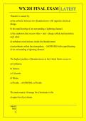 WX 201 FINAL EXAM QUESTIONS AND ANSWERS 2026