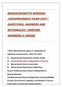 Massachusetts Nursing Jurisprudence Exam 2025&colon; 85&plus; Practice Questions & Answers &mdash; BORN Study Guide to Pass Your MA Nurse Licensure Test with Confidence