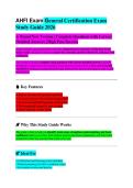 AHFI General Certification Exam Study Guide 2026&sol;2027 COMPLETE QUESTIONS WITH VERIFIED CORRECT ANSWERS &vert;&vert; 100&percnt; GUARANTEED PASS