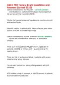 ANCC FNP review Exam Questions and Answers &lpar;Latest 2026&rpar;&period;