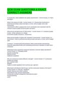 QCM EXAM QUESTIONS & EXACT CORRECT ANSWERS