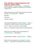 Phar 464 Quiz 3 Exam Questions and Answers &lpar;Latest 2026&rpar;&period;