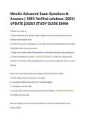 Mendix Advanced Exam Questions &  Answers &vert; 100&percnt; Verified solutions &lpar;2026&rpar;  UPDATE &vert;2026&excl;&excl; STUDY GUIDE EXAM