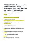 MICR 290 FINAL EXAM&comma; comprehensive  questions and verified answers  QUESTIONS WITH ACCURATE ANSWERS  &vert; GET IT RIGHT &vert;&excl; &vert;&vert;UPDATED 2026