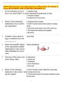 2026&sol;2027 Portage Learning Anatomy & Physiology II&colon; Module 6 Exam QUESTIONS AND ANSWERS &lpar;GRADED A&plus;&rpar;