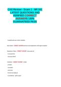 CAS Review - Exam 1 - NR 341 QUESTIONS AND VERIFIED CORRECT ANSWERS LATEST 2026- 2027 100- GUARANTEED PASS&period;