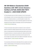 NR 509 Midterm Chamberlain EXAM  Questions with 100&percnt; Correct Answers &vert;  Verified &vert;&vert; ACTUAL EXAM 2026 TEST&excl;&excl;  Graded A&plus; &vert; 2026 EXAM UPDATE 