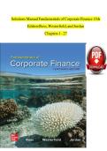 &ast;Test Bank for Fundamentals of Corporate Finance 8th Edition by Stephen Ross &vert; Complete Chapters 1-27&ast;