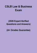 CSLB Law & Business Exam Questions 2026 &vert; Contractor Study & Practice Guide