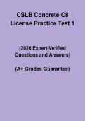 CSLB Concrete C8 License Practice Test 2026 &vert; Exam Questions & Study Guide