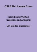 CSLB B-License Exam Questions 2026 &vert; Contractor Study & Practice Guide