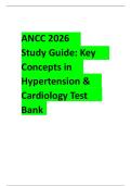 ANCC 2026  Study Guide Test Bank