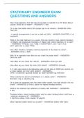 STATIONARY ENGINEER EXAM QUESTIONS AND ANSWERS