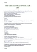 MED SURG HESI FINAL REVISED EXAM  2026