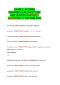 EXAM 1 - BIOS255 CHAMBERLAIN QUESTIONS AND VERIFIED CORRECT ANSWERS LATEST 2026-2027- 100-1 GUARANTEED PASS GRADE A-M&period;