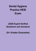 Dental Hygiene Practice HESI Exam 2026 &vert; Study & Practice Guide