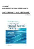 Test Bank for Brunner & Suddarth's Textbook of Medical-Surgical Nursing&comma; 15th Edition by Janice Hinkle &vert; 9781975161033 &vert; &vert; Chapter 1-68 &vert; Complete Questions and Answers A&plus;