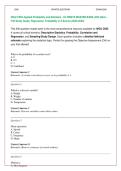 WGU C955 Applied Probability and Statistics - ULTIMATE MASTER BANK &lpar;350 Q&A&rpar; &ndash; Full Study Guide&colon; Regression&comma; Probability & Z-Scores &lpar;2025-2026&rpar;