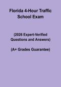 Florida 4-Hour Traffic School Exam Answers 2026 &vert; Study & Practice Guide