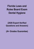Florida Dental Hygiene Laws and Rules Board Exam 2026 &vert; Study & Practice Guide
