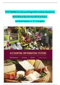 Test bank for Accounting Information Systems 2nd Edition by Richardson &vert; Complete Chapters 1-16 Coverage &vert; Verified Questions & Answers