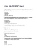 HVAC CONTRACTOR EXAM Latest &lpar;2026&sol;2027&rpar; Verified Answers by Experts