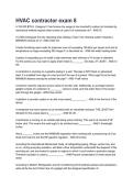 HVAC contractor exam 8  Latest Edition &lpar;2026&sol;2027&rpar; with Verified Answers
