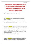 ADVANCED PATHOPHYSIOLOGY&colon;  EXAM 1 2026 QUESTIONS AND  ANSWERS &vert; A&plus; GRADED &vert; WITH  EXPERT SOLUTIONS