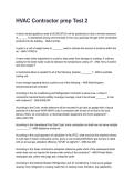 HVAC Contractor prep Test 2 2026&sol;2027  Questions and Verified Solutions  