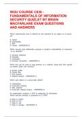 WGU COURSE C836 - FUNDAMENTALS OF INFORMATION SECURITY QUIZLET BY BRIAN MACFARLANE EXAM QUESTIONS AND ANSWERS
