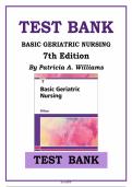 Test Bank for Basic Geriatric Nursing &lpar;Complete Exam Questions & Answers PDF &vert; Elderly Care Nursing&rpar;
