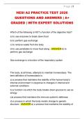 HESI A2 PRACTICE TEST 2026  QUESTIONS AND ANSWERS &vert; A&plus;  GRADED &vert; WITH EXPERT SOLUTIONS 
