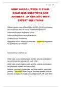 NRNP 6665-01&comma; WEEK 11 FINAL  EXAM 2026 QUESTIONS AND  ANSWERS &vert; A&plus; GRADED &vert; WITH  EXPERT SOLUTIONS