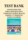 Foundations for Population Health in Community Public Health Nursing &ndash; Comprehensive Study Notes and Key Concepts Summary
