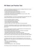 NV State Law Practice Test 2026&sol;2027 Questions And Correct  Detailed  Answers With Rationales 