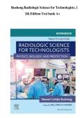 Test bank for Radiologic Science for Technologists 12th Edition Bushong &ndash; Master Physics & Ace the ARRT Exam with Comprehensive Practice Questions
