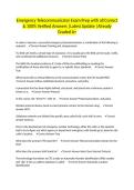 Emergency Telecommunicator Exam Prep with all Correct & 100&percnt; Verified Answers &vert;Latest Update &vert;Already Graded A&plus;