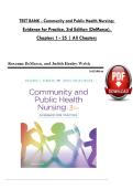 Community & Public Health Nursing&colon; Evidence for Practice 3rd Edition by Demarco & Walsh &ndash; Complete Test Bank Questions&comma; Answers & Rationales &lpar;All Chapters&comma; ISBN&colon; 9781975111694&comma; Verified Original&comma; A&plus; Study Resource&rpar;