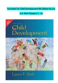 Test Bank for Child Development 9th Edition by Laura E&period; Berk &vert; Complete Chapters 1-15 &vert; Verified Questions & Answers