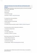 California Ambulance Dmv Exam 2026 Exam 120 Questions And Answers 